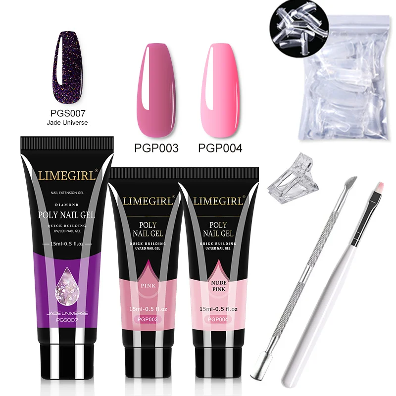 poly nail gel kit extension set spu714555313547 desc 7