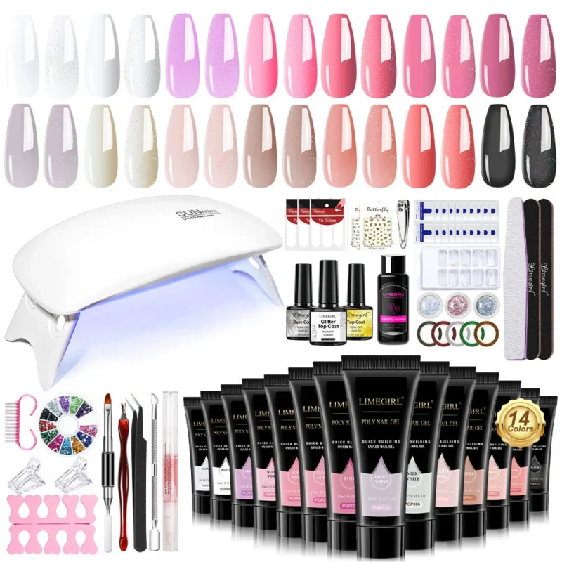 Poly Nail Gel Kit Extension Set Spu810373389471 2