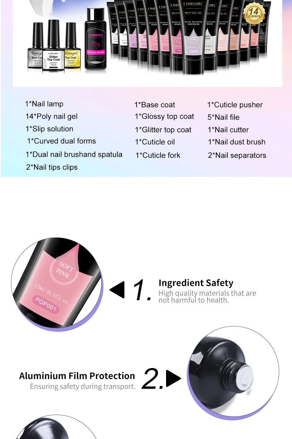 poly nail gel kit extension set spu810373389471 desc 4