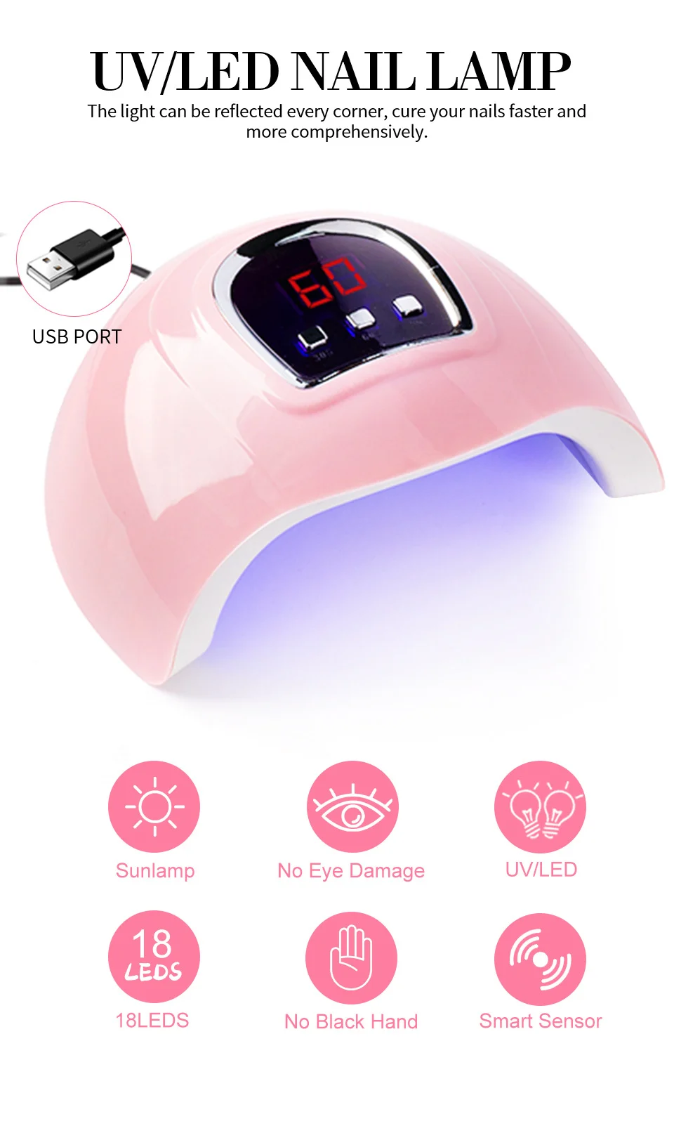 Poly Nail Gel Kit with UV Light All-in-One Manicure Extension Set 3 Colors Starter Pack with Slip Solution & Chrome Powder 2 poly nail gel kit uv lamp extension set spu981496136027 desc 2