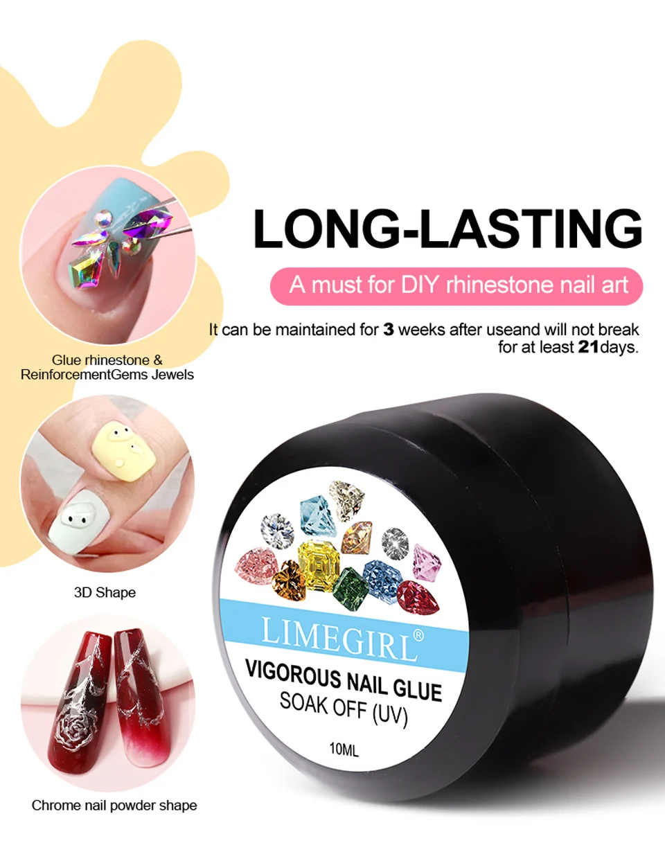 Poly Nail Gel Kit with UV Light All-in-One Manicure Extension Set 3 Colors Starter Pack with Slip Solution & Chrome Powder 6 poly nail gel kit uv lamp extension set spu981496136027 desc 6