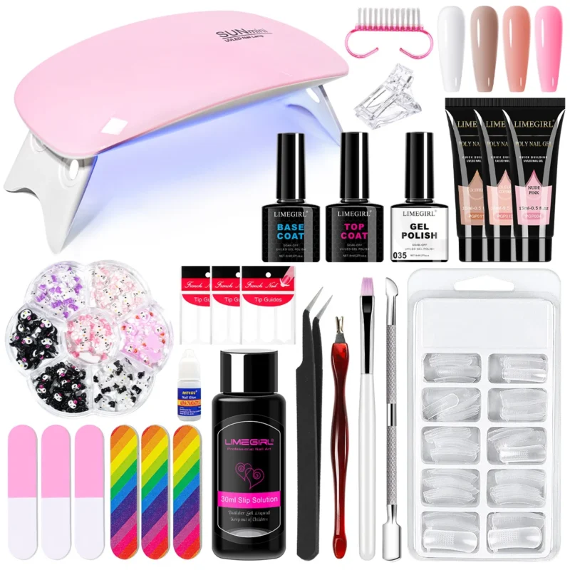 Poly Nail Gel Kit Uv Lamp Spu1000885788626 2