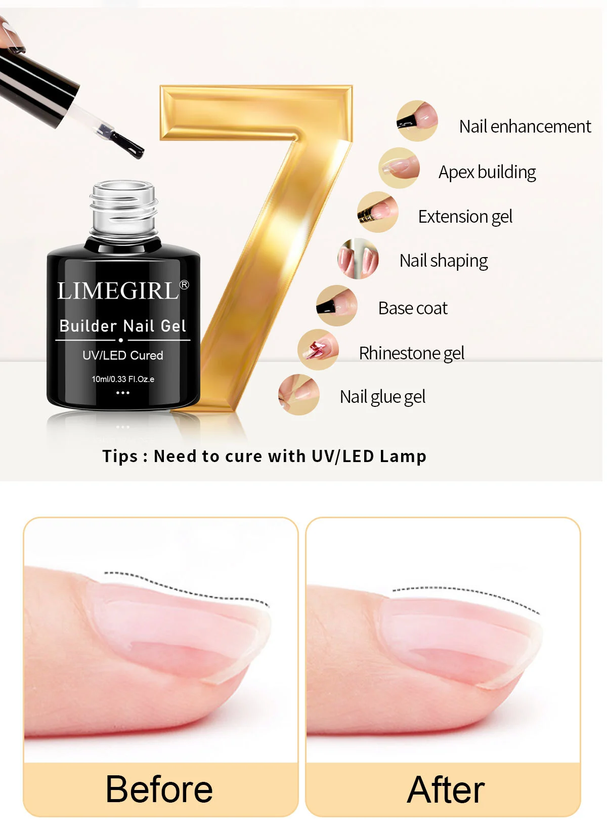 poly nail gel kit uv lamp spu999979812677 desc 13