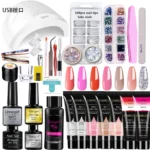 Poly Nail Gel Kit Uv Led Lamp Limegirl Spu677665011381 5