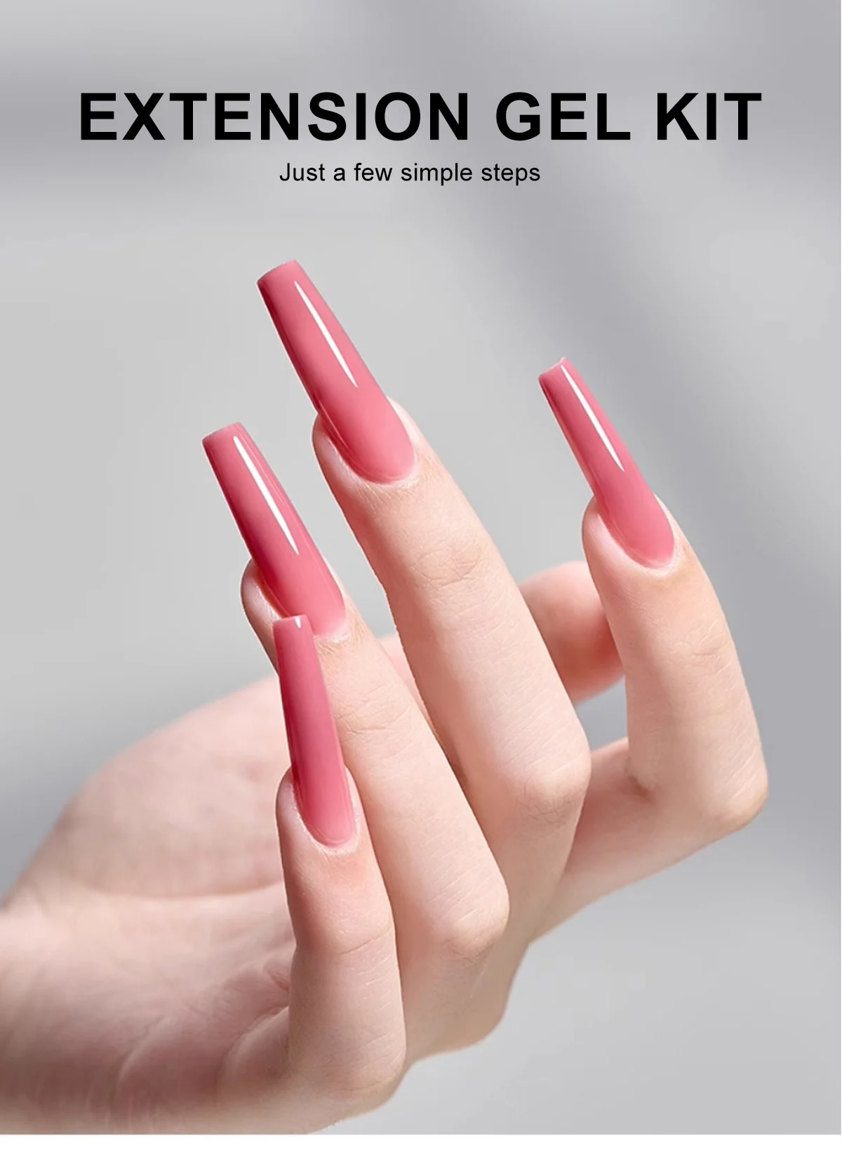 Poly Nail Gel Kit with UV/LED Lamp, Limegirl 5 Colors Professional Nail Extension Set for Beginners, Full Manicure Tool Kit with Rhinestones and Slip Solution 1 poly nail gel kit with lamp spu1016847708085 desc 1