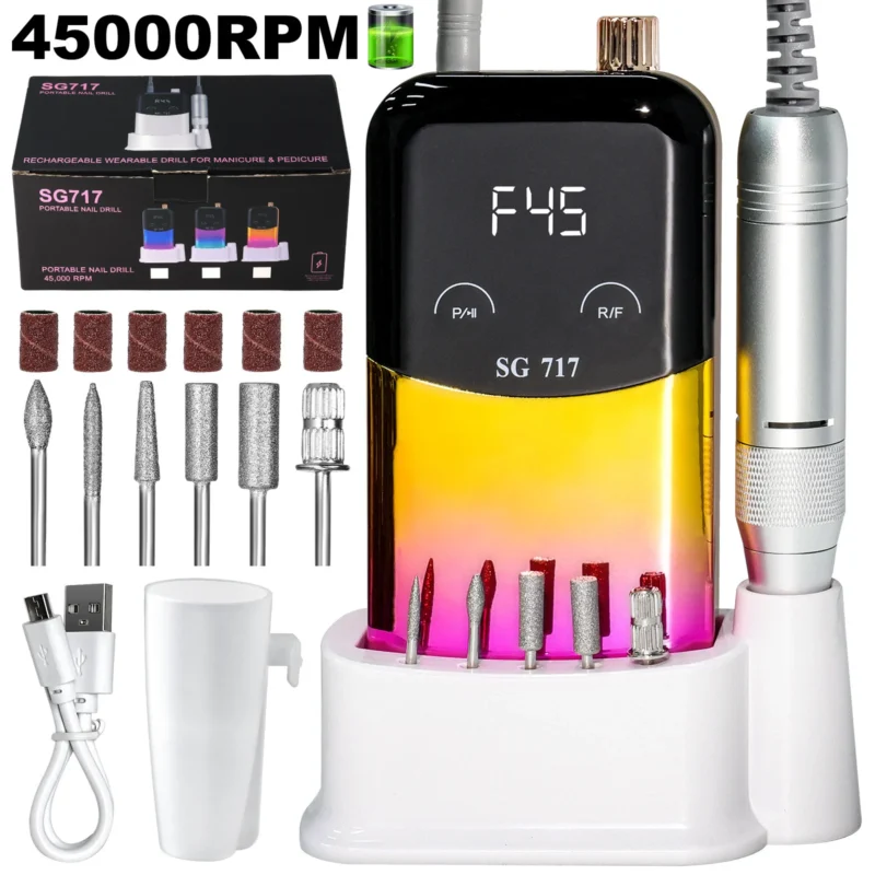 Portable Electric Nail Drill 45000rpm Spu938580246747 3
