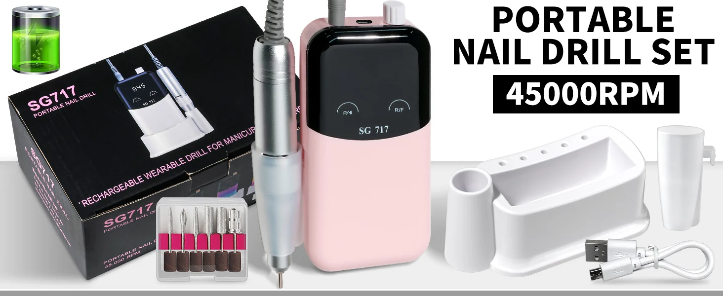 portable electric nail drill 45000rpm spu938580246747 desc 1