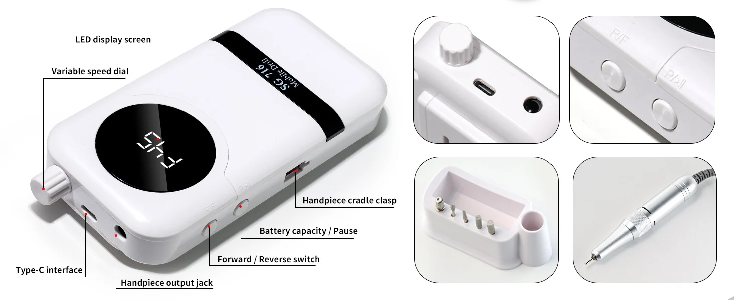 portable nail drill machine 45000rpm spu935961344978 desc 9