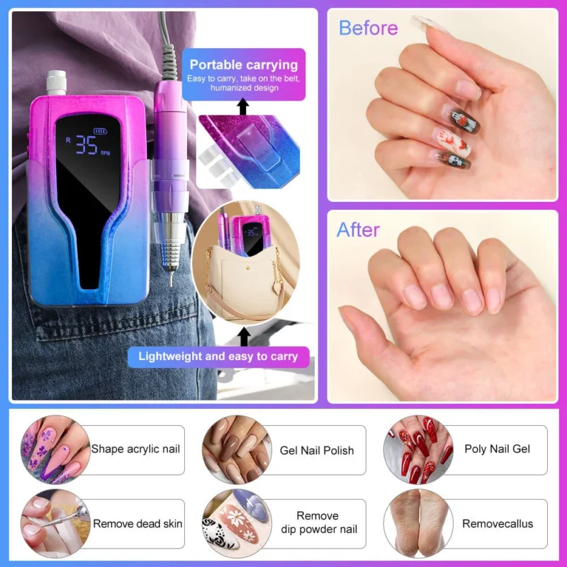 Portable Nail Drill Machine P40 Spu906960178079 2