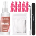 Press-On Nail Remover Spray Limegirl Professional Solid Gel Glue Debonder and Cleanser 60ml