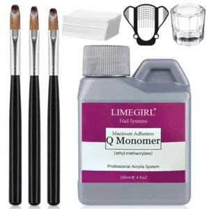 Acrylic Nail Kit Professional Monomer Liquid and Powder Set with Extension Tools for Salon Results