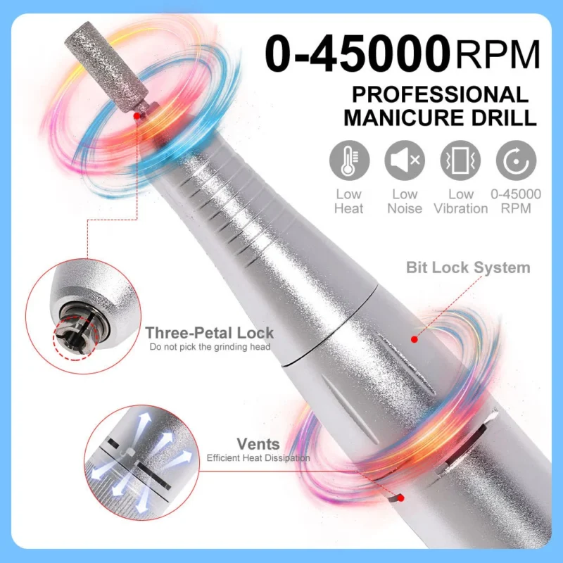 Professional Electric Nail Drill 45000rpm Spu754323866076 4