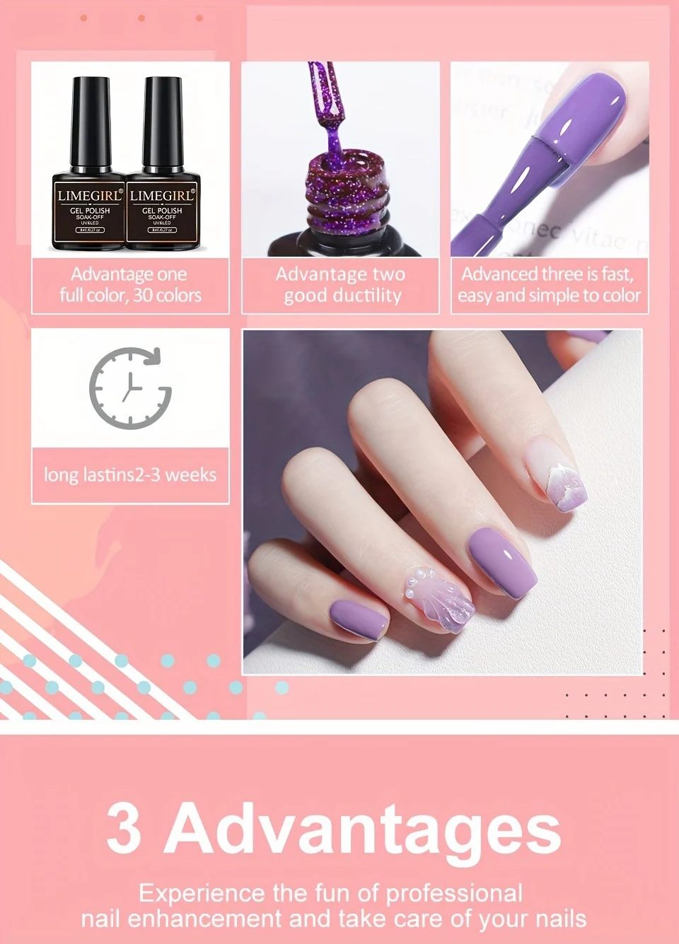 professional gel nail polish kit limegirl spu805635722788 desc 12