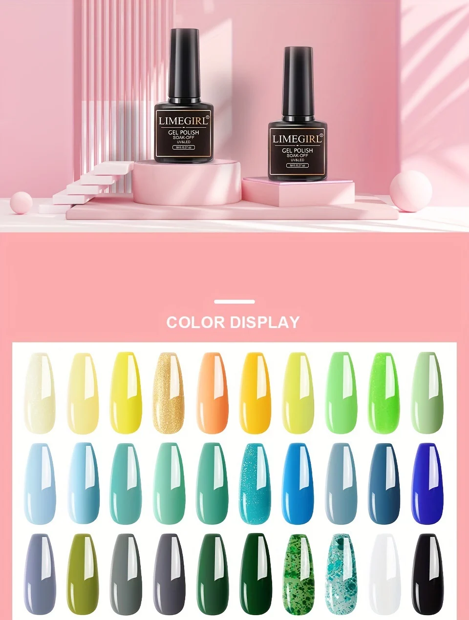 professional gel nail polish kit limegirl spu805635722788 desc 9