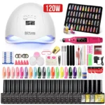 Professional Gel Nail Polish Kit With Lamp Spu644471290807 2