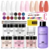 5 Colors Acrylic Powder & Liquid + 12 Colors Fine Powder Set