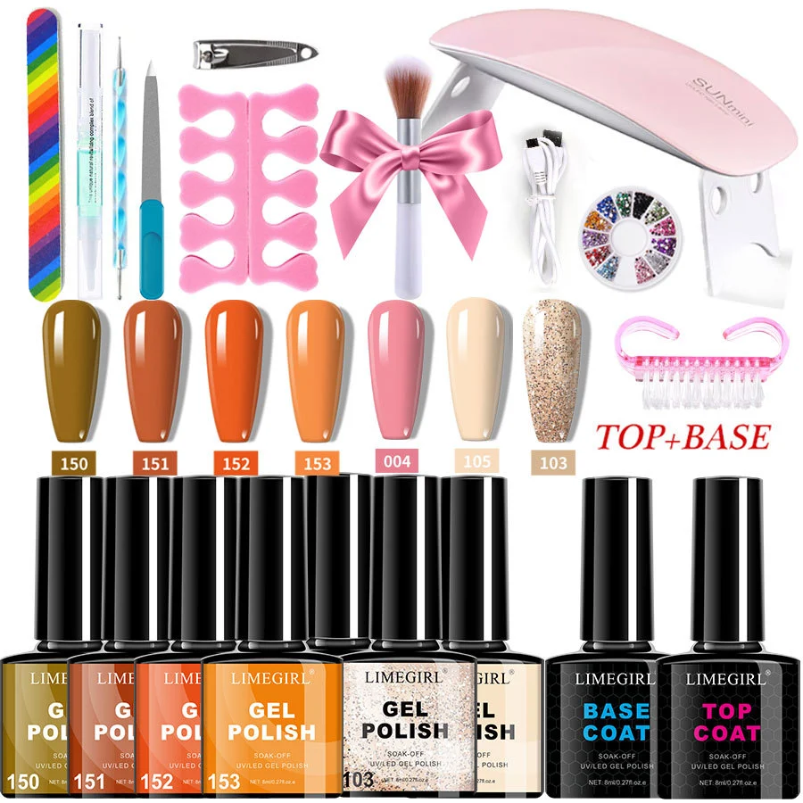 Professional Nail Art Kit with UV LED Lamp - 16 Colors Gel Polish, Cat Eye Gel, and Acrylic Powder System Complete Starter Set 1 professional nail art kit uv lamp set spu995914133852 desc 1