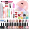 14 Gel Polishes + 2 Cat Eye Gels + Cute Decor Set