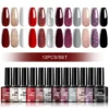 12 Colors Gel Polish - New Year Red & Christmas