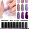 9 Colors Gel Polish - Purple Tones