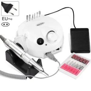 Nail Drill Machine 35000RPM Professional Electric Nail File for Acrylic Nails Manicure Pedicure Kit with Foot Pedal