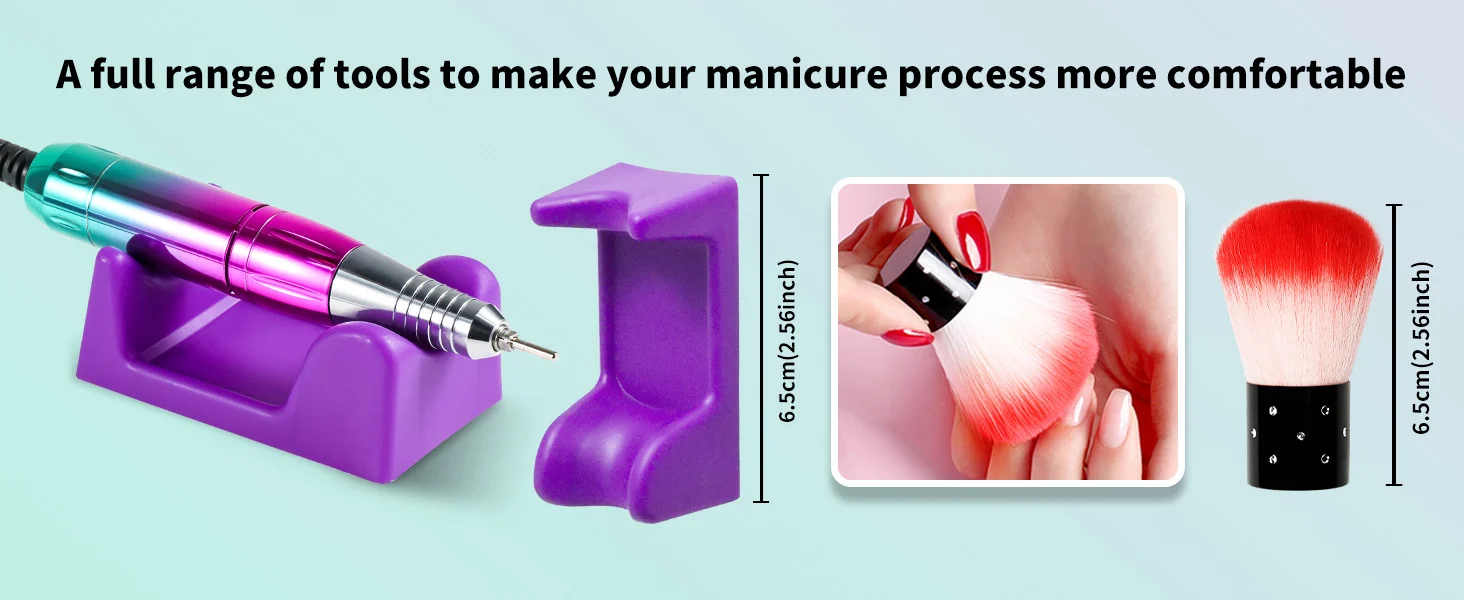 professional nail drill machine 45000rpm rechargeable green spu901052724445 desc 7