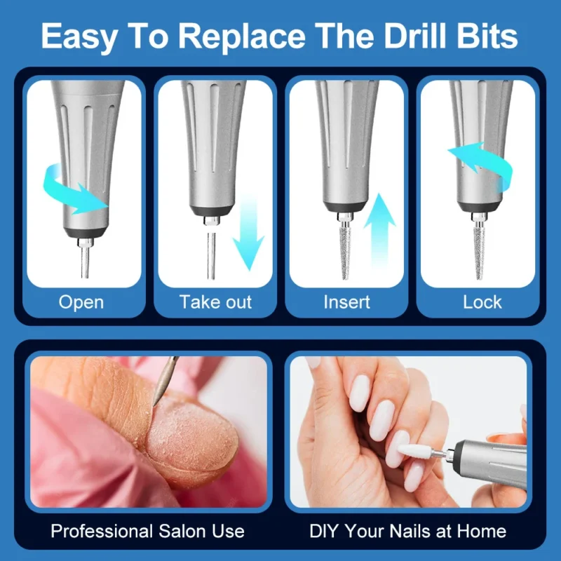 Professional Nail Drill Machine 45000rpm Spu829534681683 3