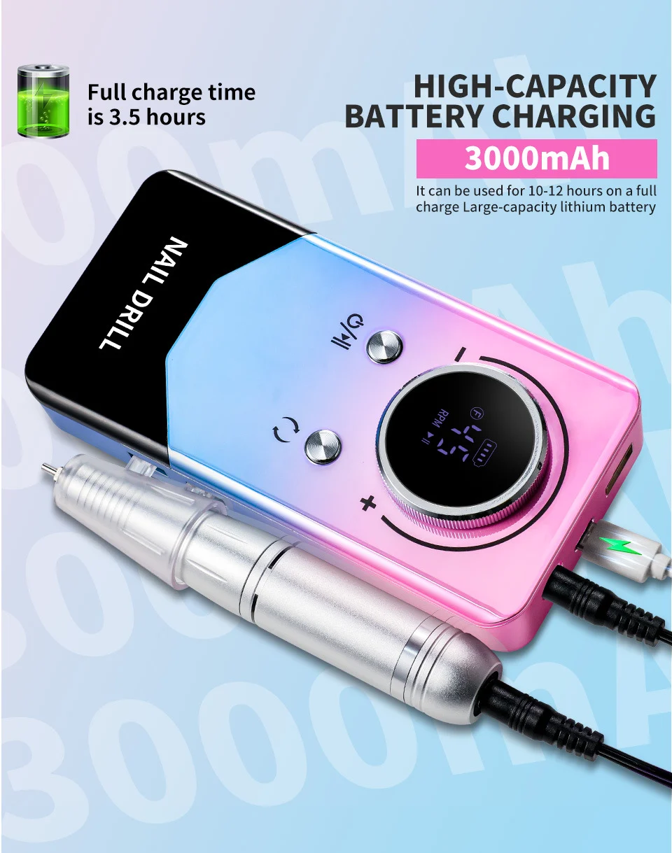 professional nail drill machine 45000rpm spu850115347949 desc 15