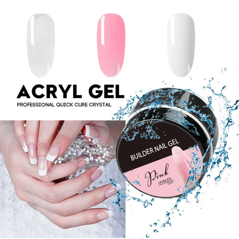 Professional Nail Starter Kit with UV LED Lamp, Electric Nail Drill, and Poly Extension Gel Set - All-in-One Manicure System 25 professional nail starter kit uv lamp drill spu997006024541 desc 25