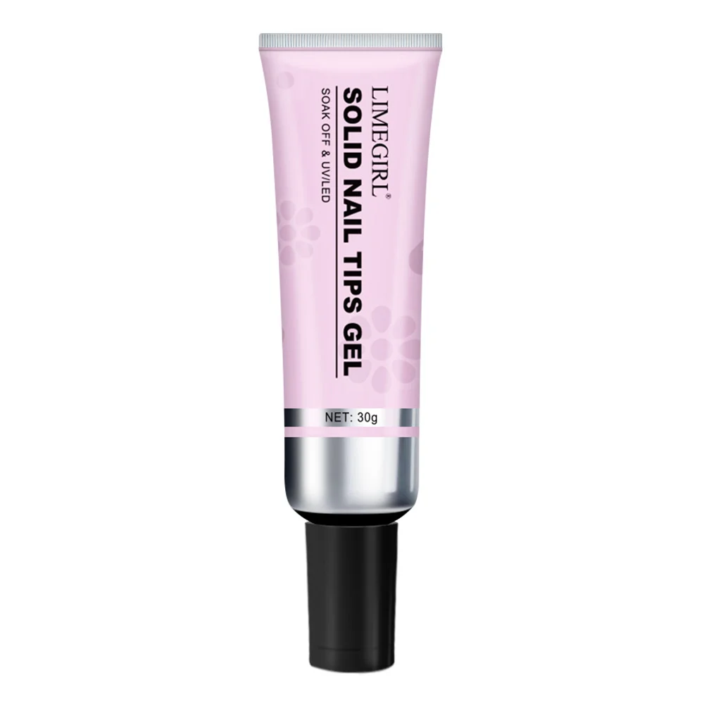 Solid Nail Tips Gel for Press On Nails Limegirl UV/LED Soak Off Adhesive and Remover Set 11 solid nail tips gel remover set spu768233564074 desc 11